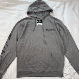 NWT Salt Life Gray Mens Hoodie Sweatshirt Size XL